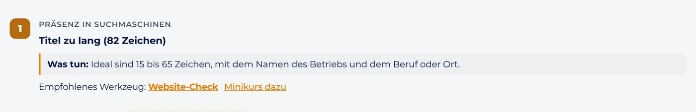 Bildschirmfoto : Ihre Prioritäten durchgehen