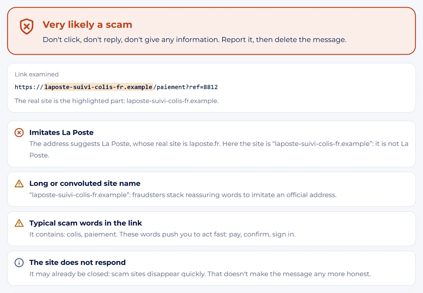 Screenshot : Read the verdict