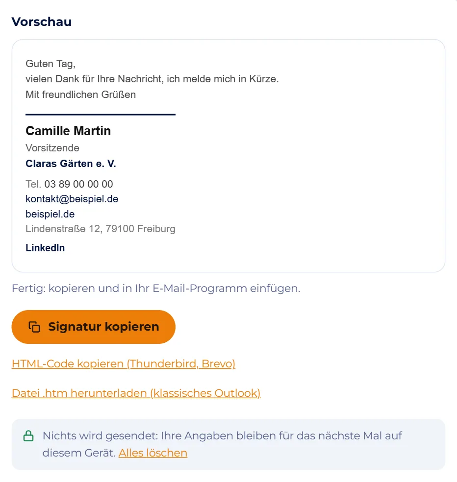 Bildschirmfoto : Vorschau prüfen und kopieren